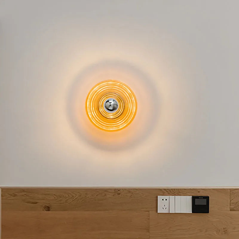Vitra - Vintage glazen wandlamp