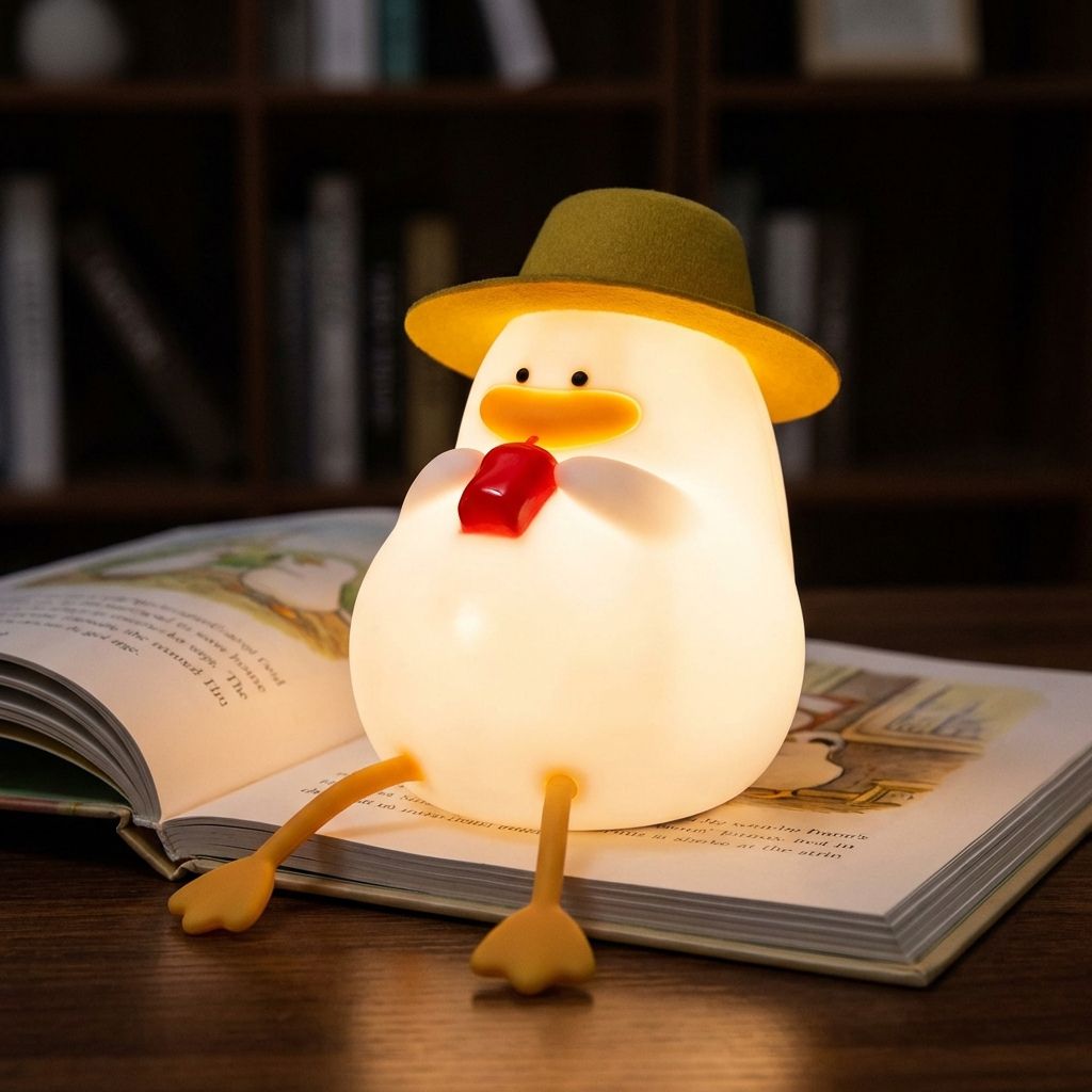 Silicone Duck Bedside Night Lamp