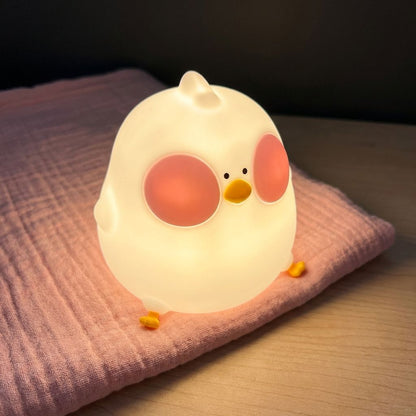 Creative Silicone Chicken LED Night Light