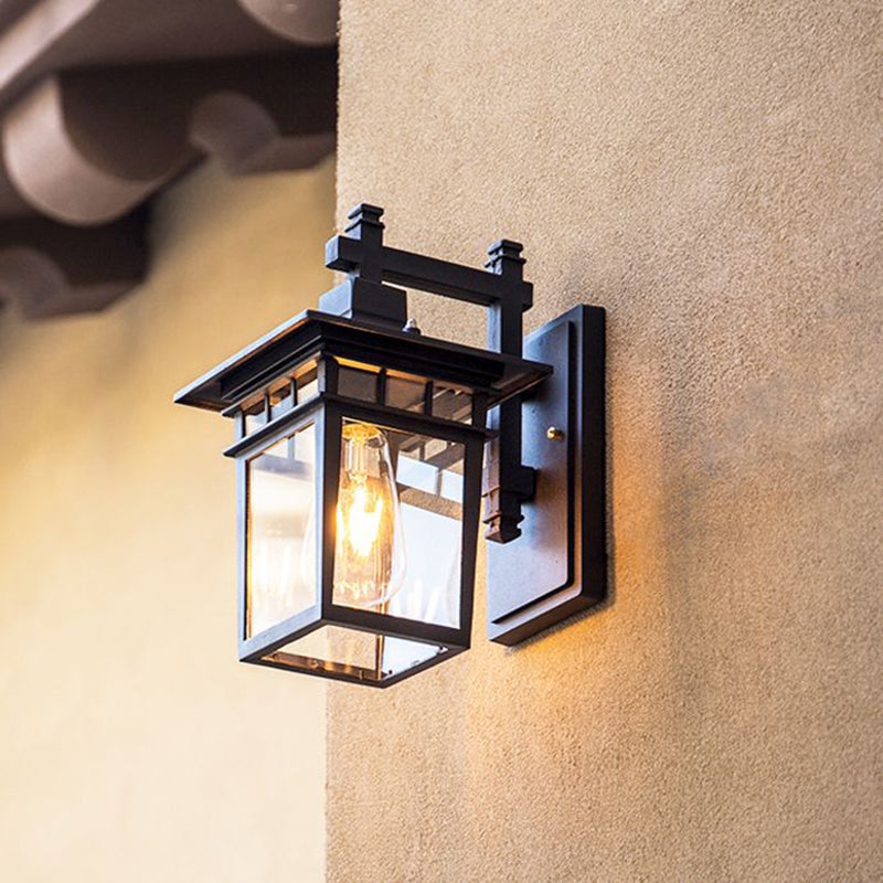 VARENO Wandlamp Buiten – Zwart Design met Verstelbare Kap – Aluminium & Glas – E27 Fitting