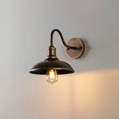 LONI Klassieke Buitenlamp met Zwanenhals | Weerbestendig & E27 Fitting