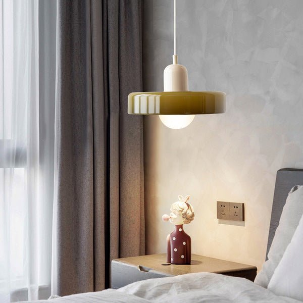 ColorLume | Geometrische Bauhaus Plafondlamp – Glazen Designlamp met Kleurrijke Accenten