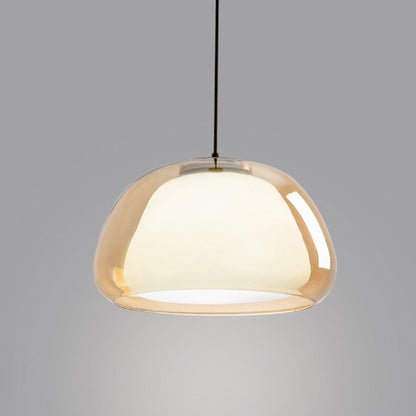LUNARIA Hanglamp – Witte Glazen Bol met Diffuser – Elegant Design & E27 Fitting
