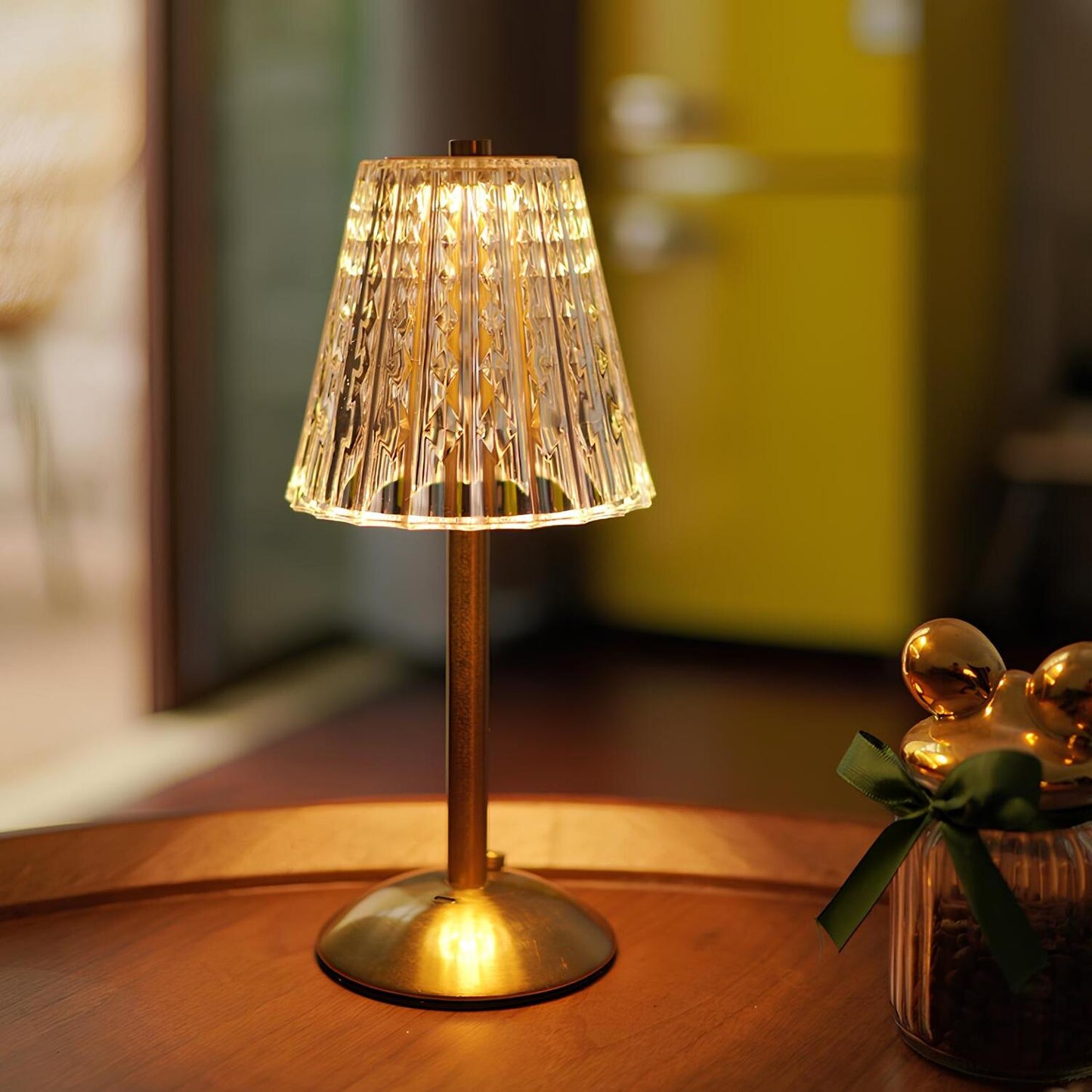 Gouden Kristallen Tafellamp - Aurora Luxe