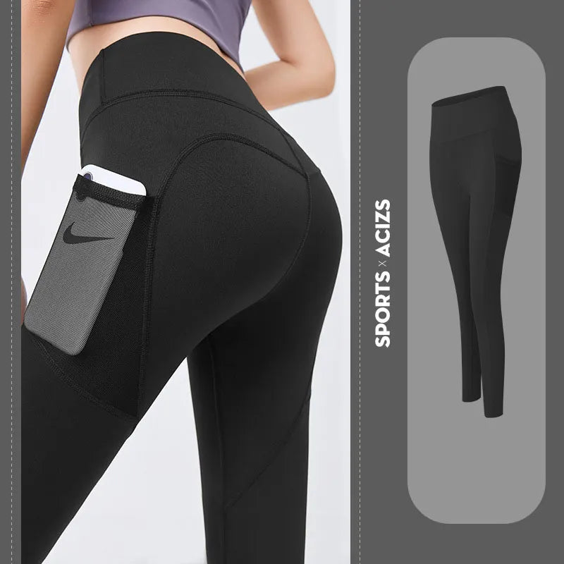 Elara | Women’s Active Leggings – Tummy Control, Pocket, Gym & Running