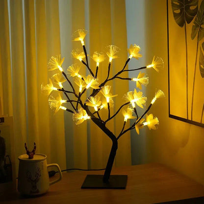 BonsaiLicht - Betoverende Lamp met Rozen in Bamboe Design