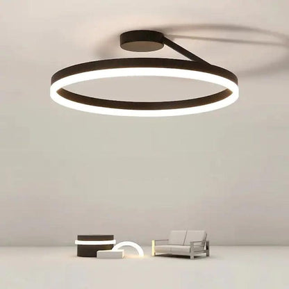 ArishaGlow - Elegante LED-plafondlamp in goud en metaal