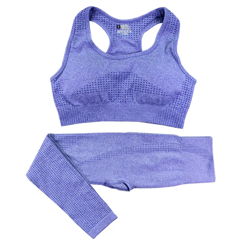 Natalia | Women’s 2-Piece Seamless Yoga Set – High-Waist Leggings & Crop Top
