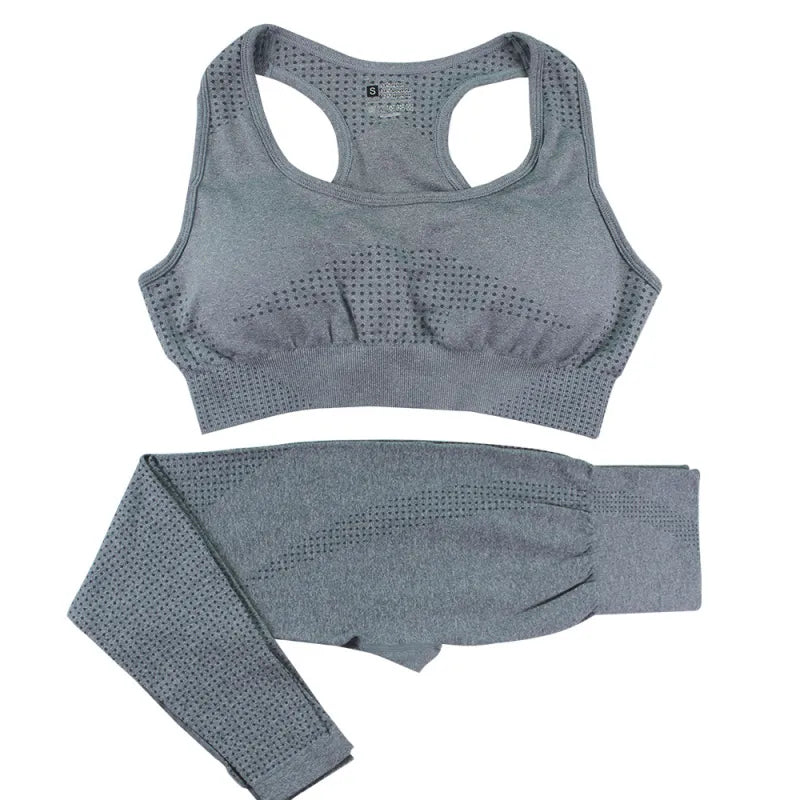 Natalia | Women’s 2-Piece Seamless Yoga Set – High-Waist Leggings & Crop Top