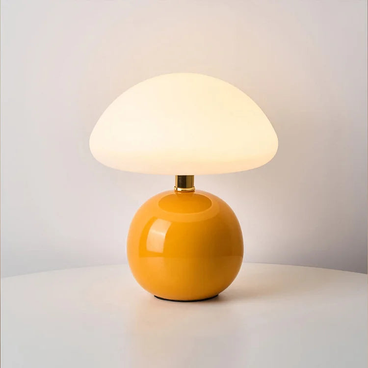 CrèmeMushroom - Elegante paddestoel tafellamp