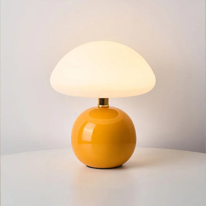CrèmeMushroom - Elegante paddestoel tafellamp