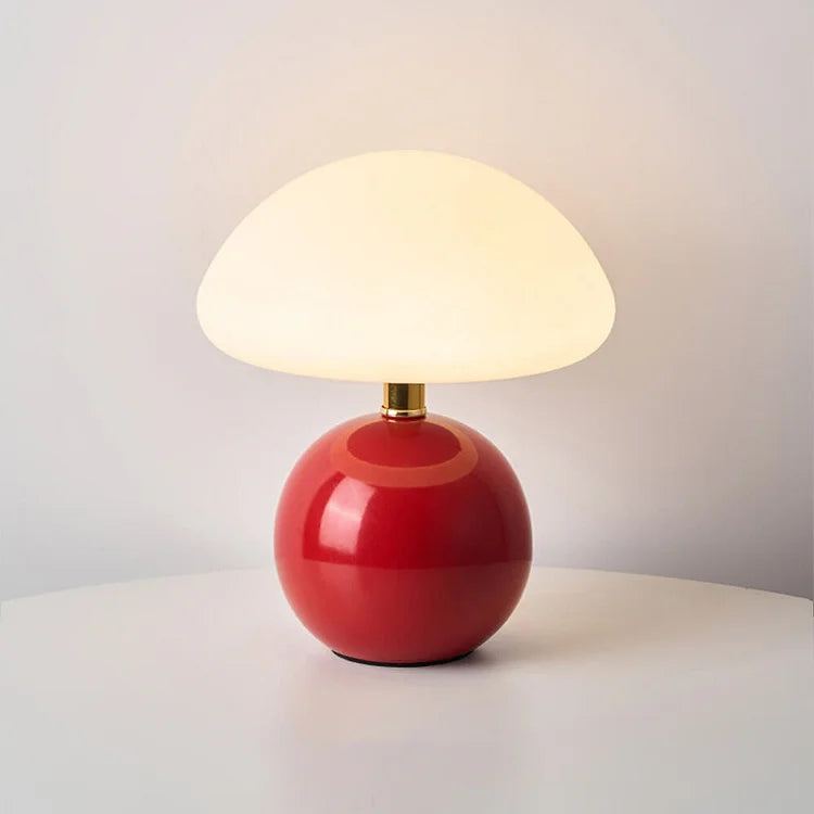 CrèmeMushroom - Elegante paddestoel tafellamp