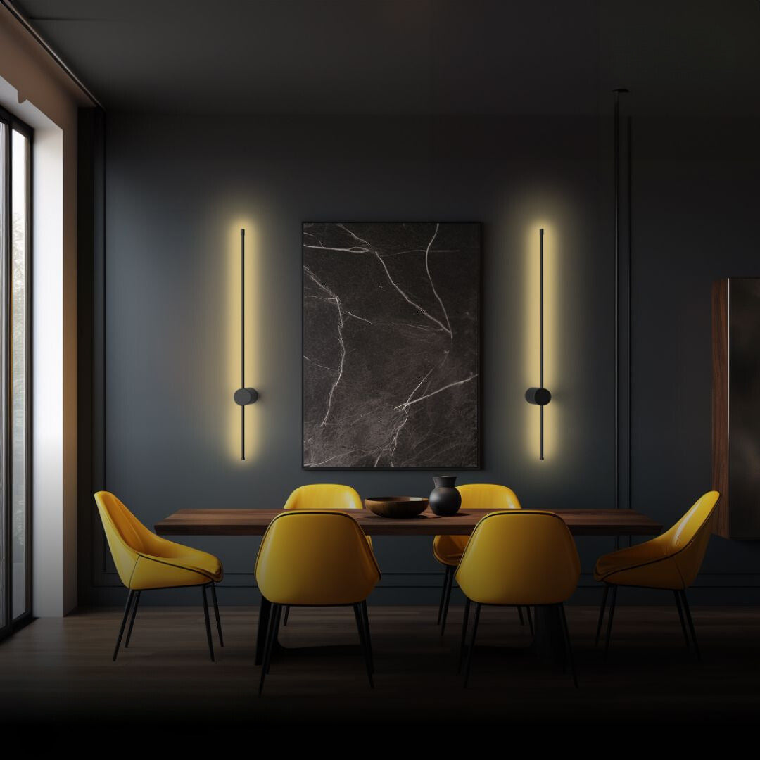VALENO Dimbare Wandlamp | Met Afstandsbediening & Luxe Aluminium Afwerking