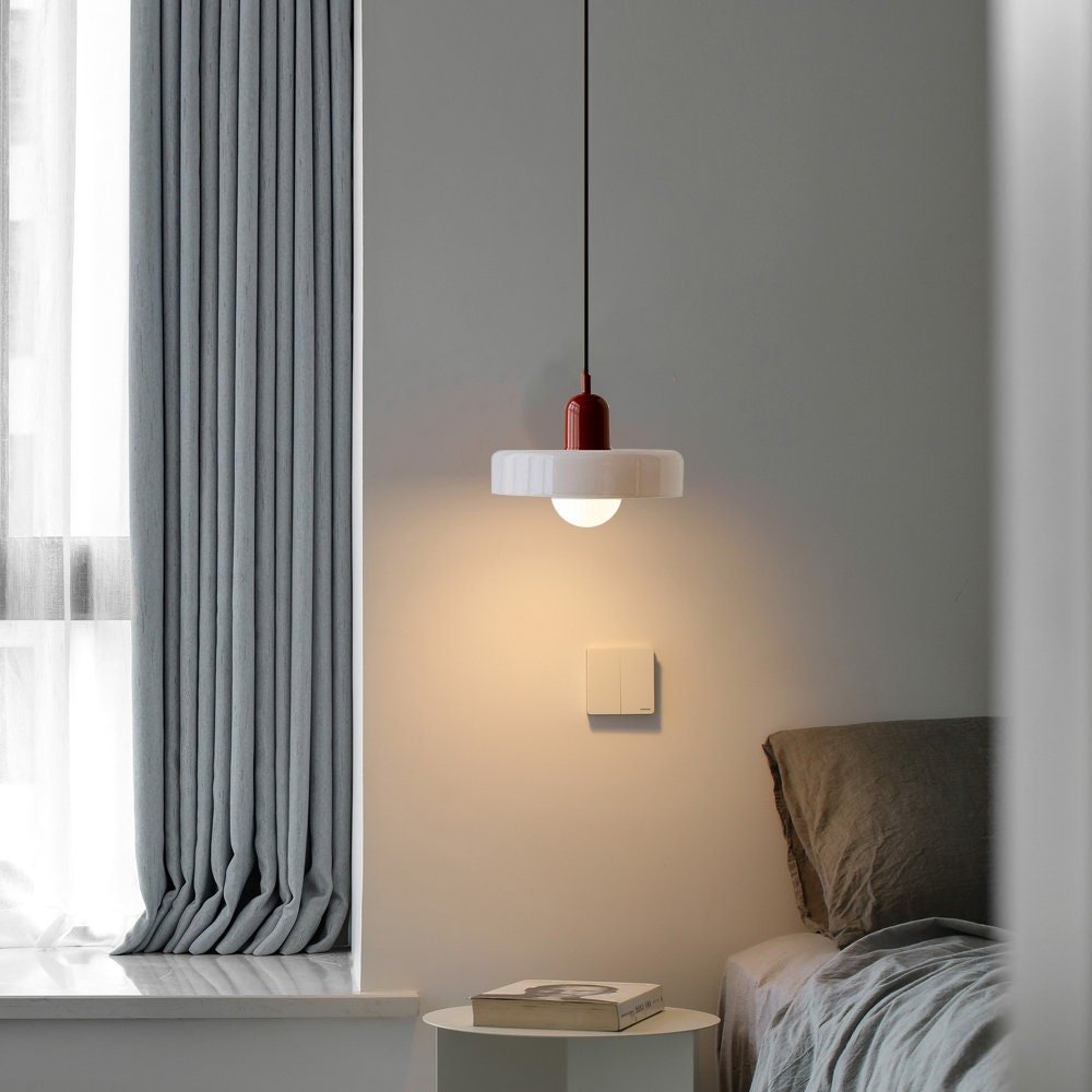 ColorLume | Geometrische Bauhaus Plafondlamp – Glazen Designlamp met Kleurrijke Accenten