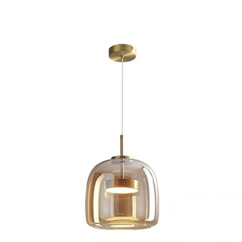 NobleNova - Scandinavische zwarte glazen hanglamp
