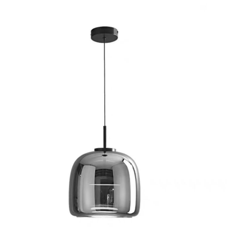 NobleNova - Scandinavische zwarte glazen hanglamp