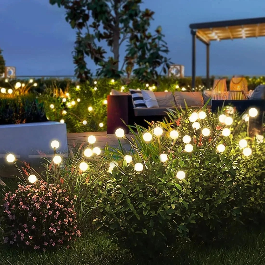 LUNAVIA Solar Tuinverlichting | Flexibele LED Vuurvliegjes op Zonne-energie