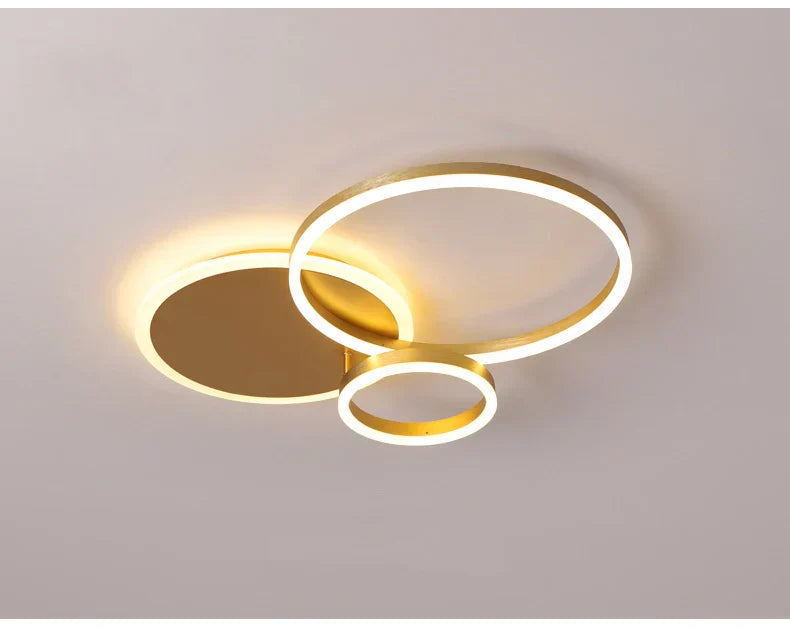 Solarn | Moderne plafondlamp goud, 2 of 3-delig