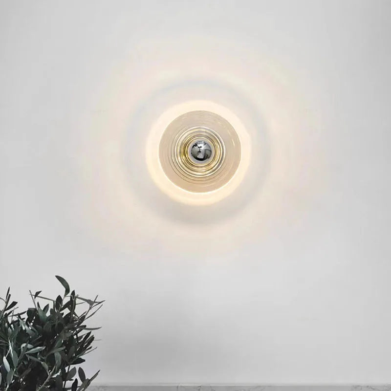 Vitra - Vintage glazen wandlamp