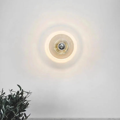 Vitra - Vintage glazen wandlamp