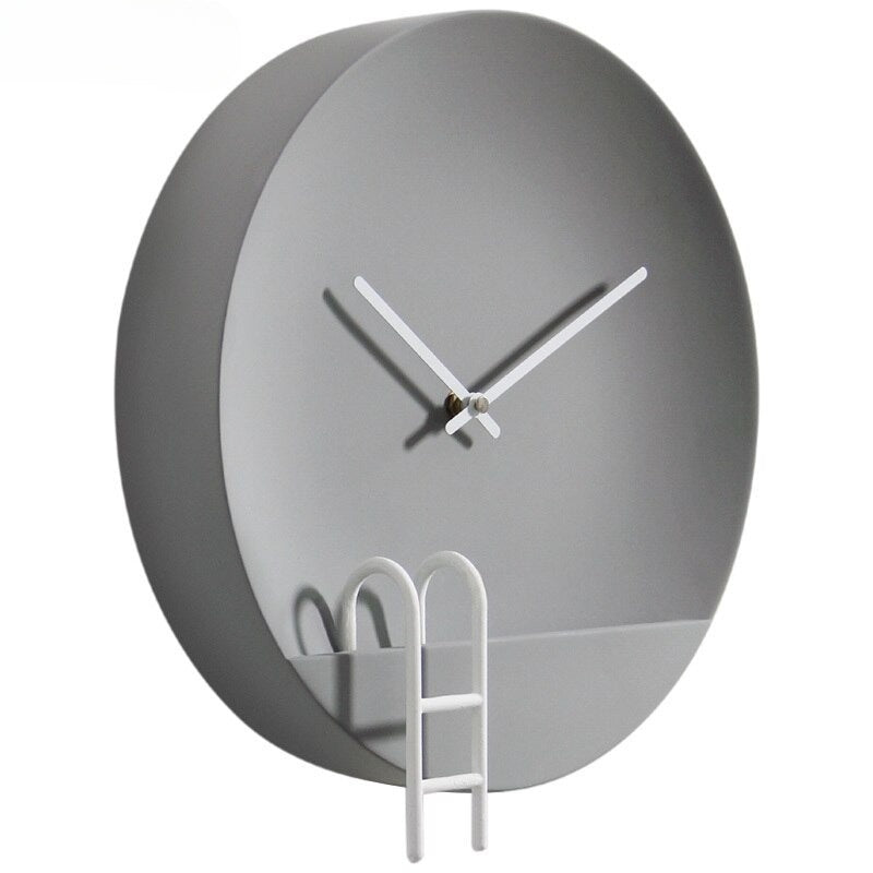 Novaris | Moderne Cement-Wandklok Grijs