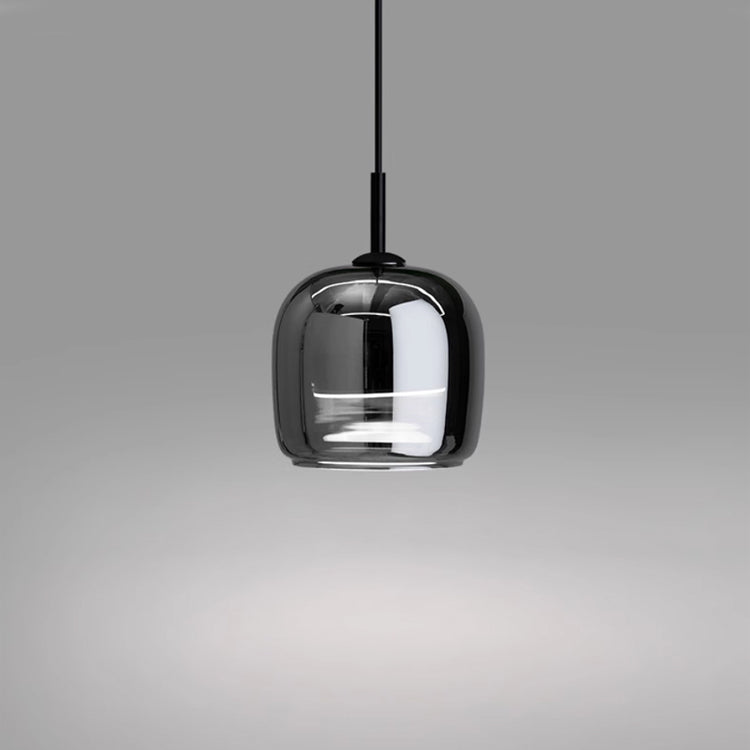 NORULA Glazen Hanglamp – Scandinavisch Design met Zwarte Afwerking & E27 Fitting